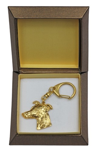 Whippet portachiavi dorato - portachiavi,