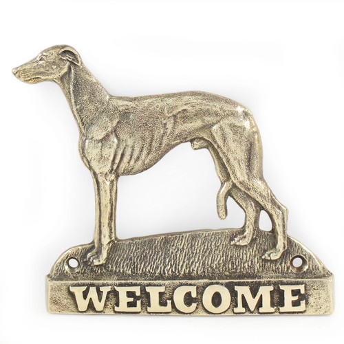 Whippet lastra ottone con - -,