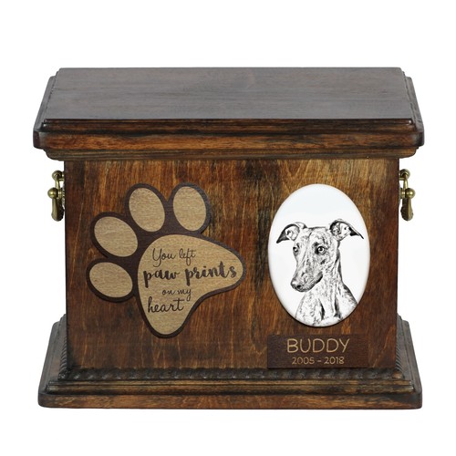 Whippet urna per - whippet, di